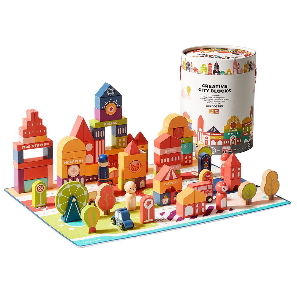 Babycare - Creative City Building Blocks - 120 Pcs