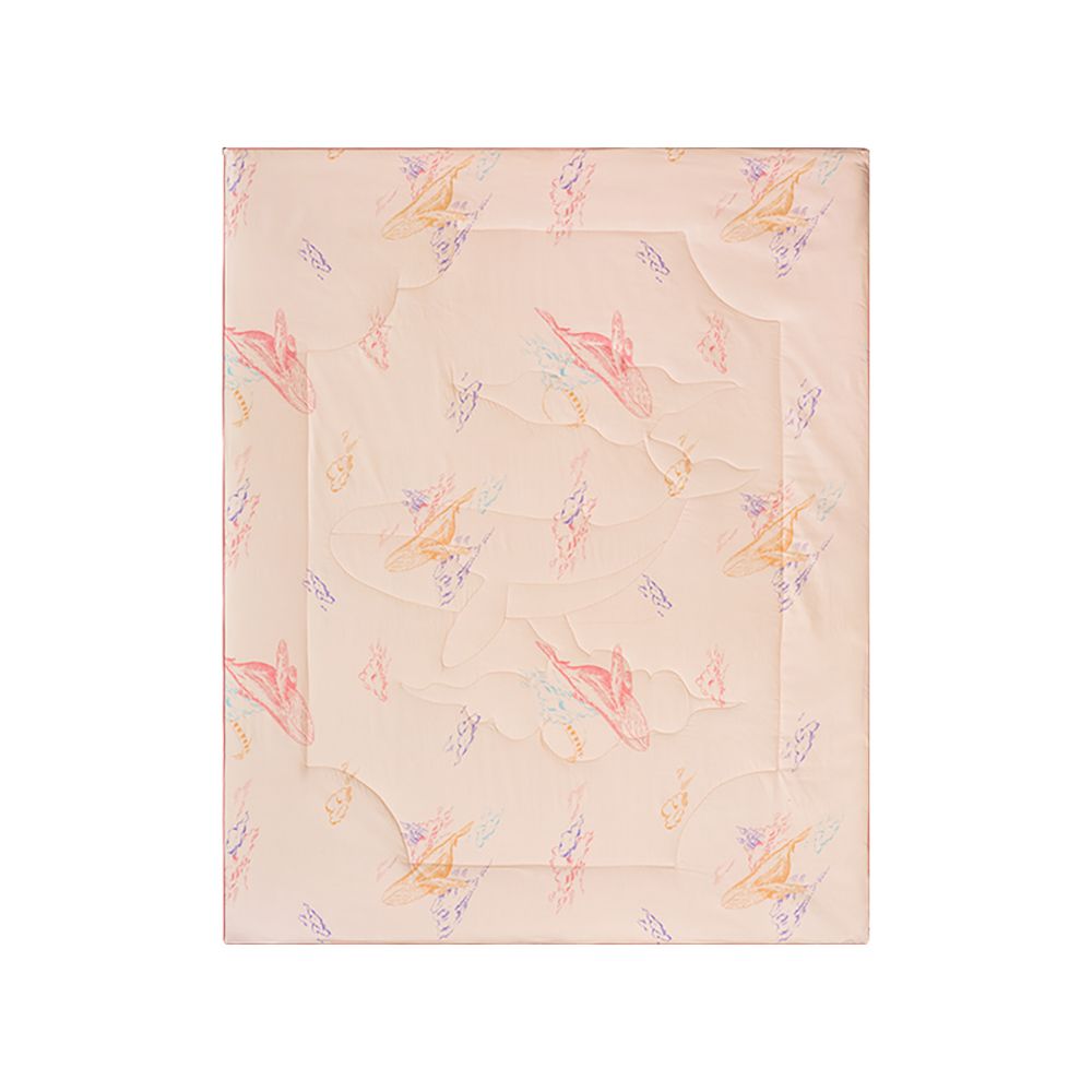 Babycare - Mixed Silk Summer Quilt - Large - Whale Pink