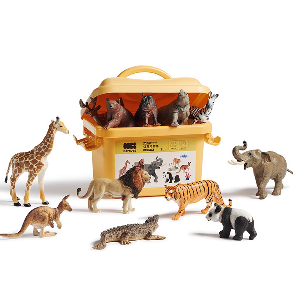 Babycare - Wild Animals Playset - 12 Pcs