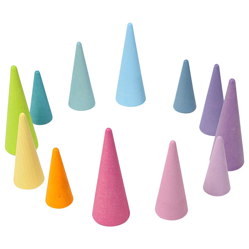 Grimm's - Rainbow Forest - 12pcs - Pastel