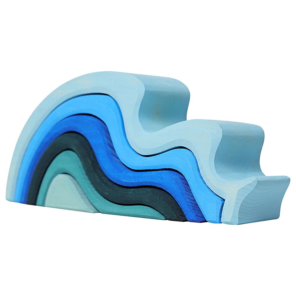 Grimm's - Water Waves Stacking Toy - 6pcs