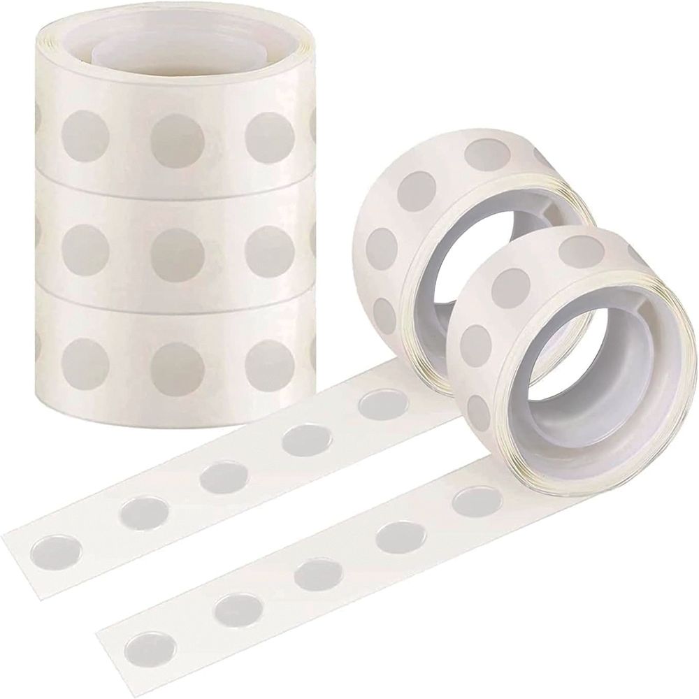 BrainGiggles - 200pcs Balloon Glue Dots Heavy Duty Double Sided - 2 Rolls