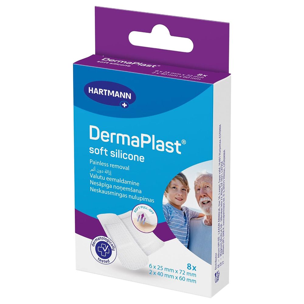 Dermaplast - Soft Silicone Plasters - 8pcs