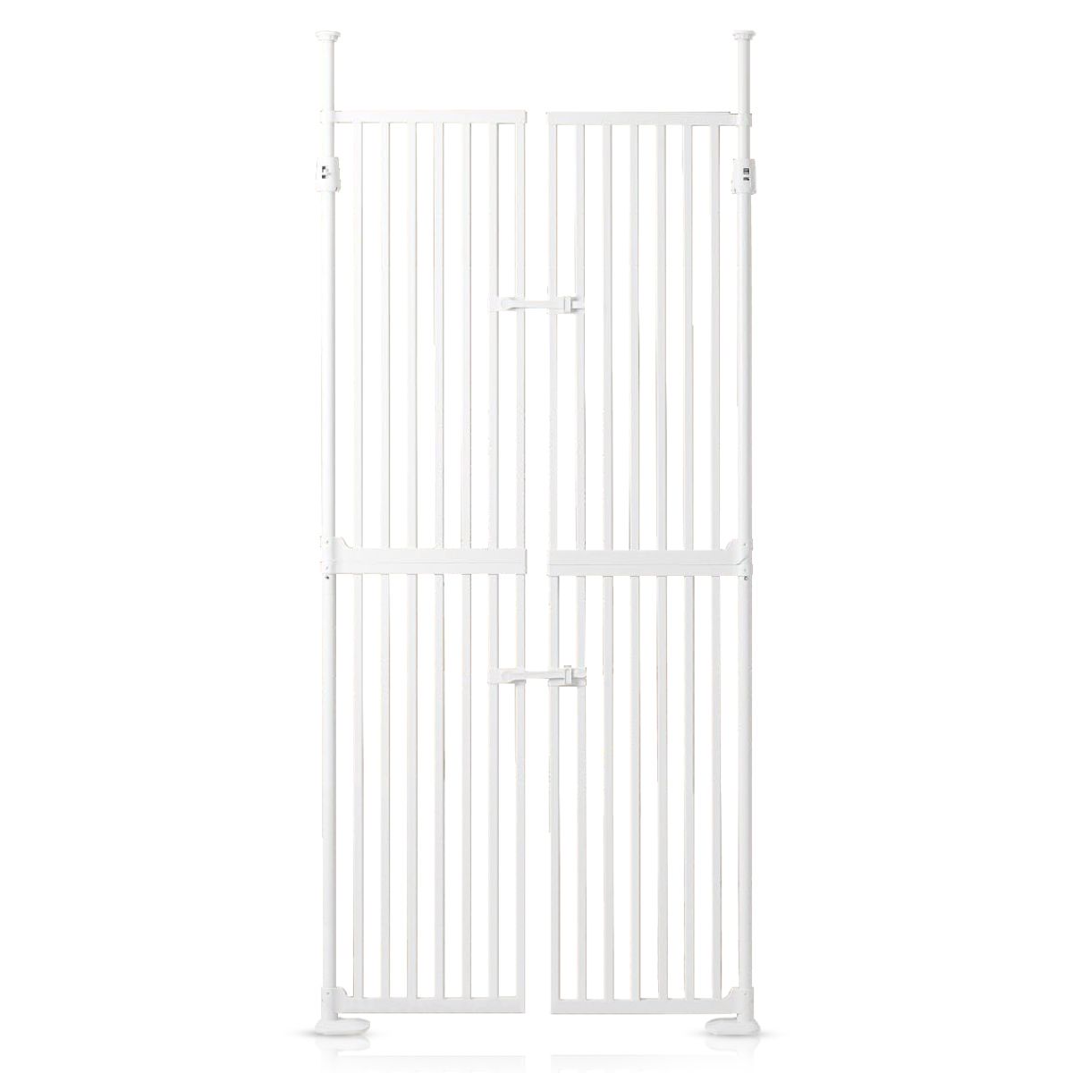 Baby Safe - Extra Tall Dual Door Metal Safety Gate - White