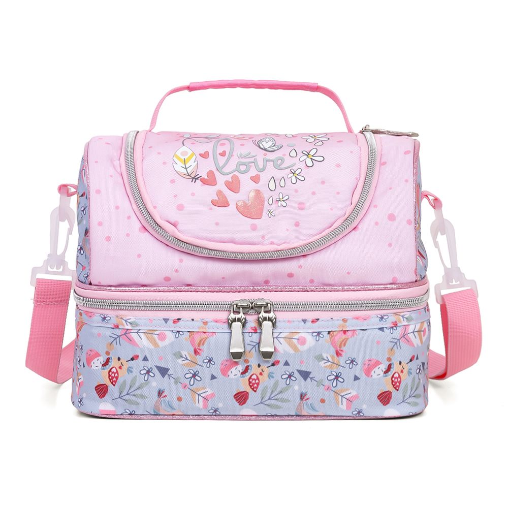 Eazy Kids - Dual Compartment Lunch Bag - Love