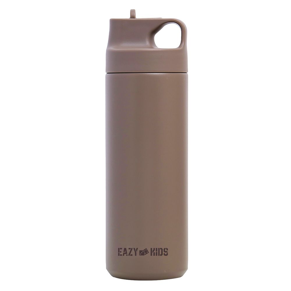 Eazy Kids - Insulated Stainless Steel Sports Water Bottle - 550ml - Khaki