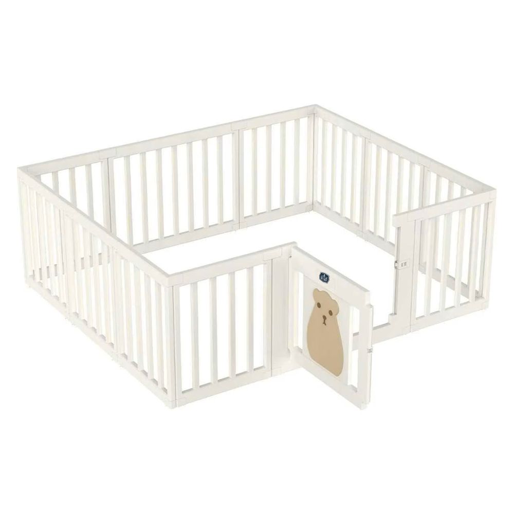 Little Story - Portable Playpen With Door - Bear