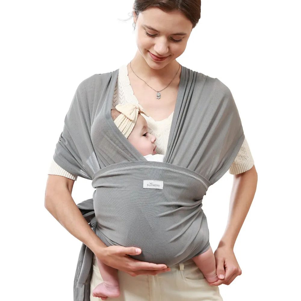 Sunveno - Adjustable Sling Wrap Baby Carrier - Grey