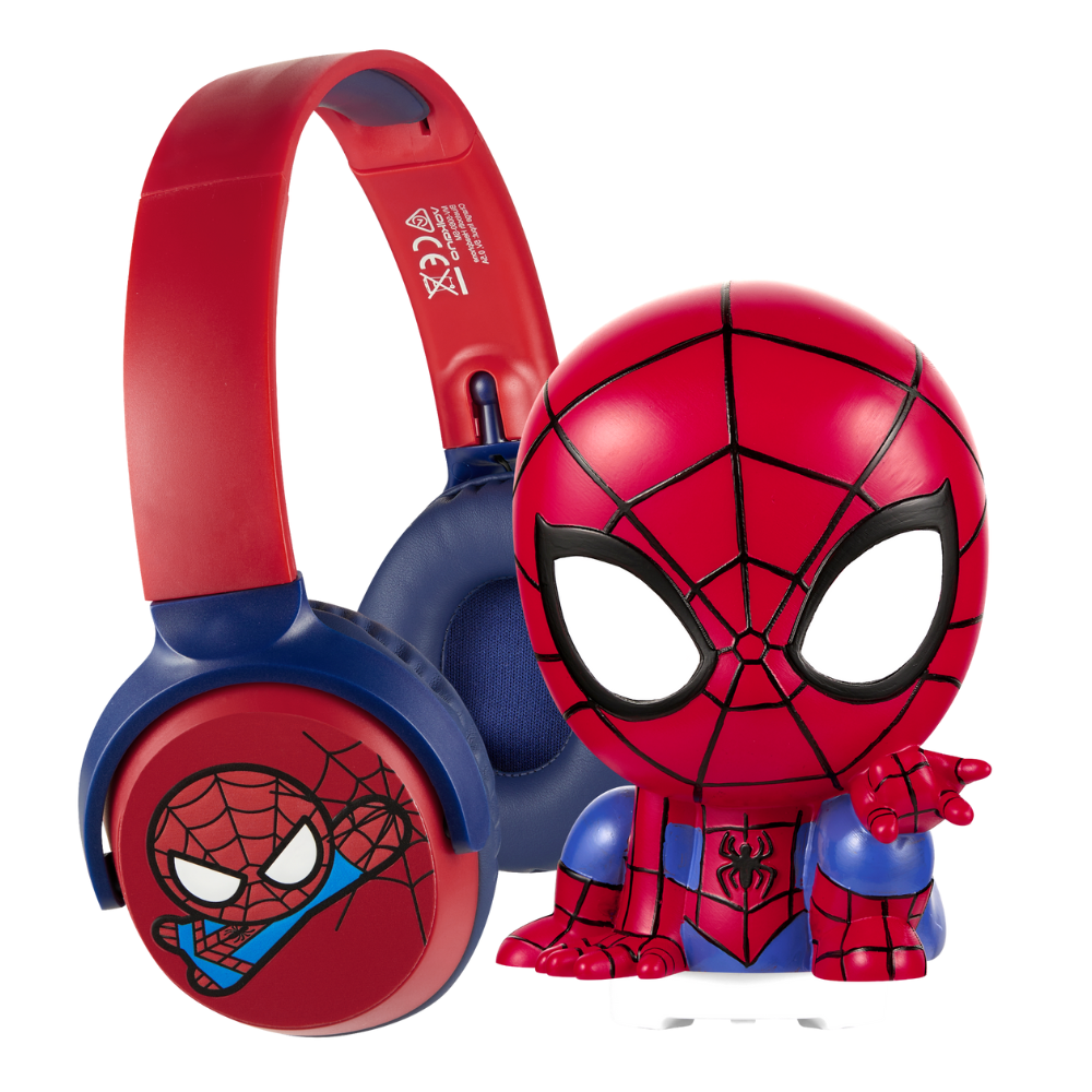 Volkano - Spider-Man Soft Touch Light With Bluetooth Headphone Combo