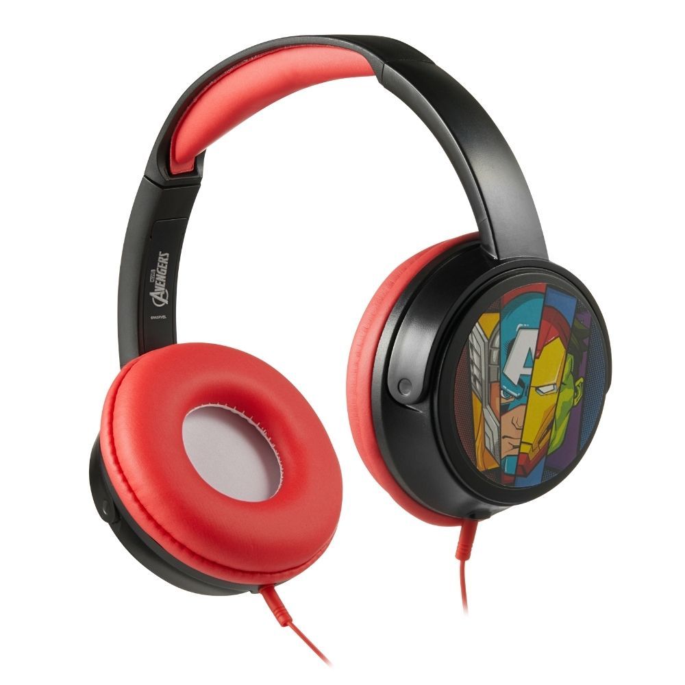 Volkano - Marvel Avengers Padded Aux Headphone With Stickers