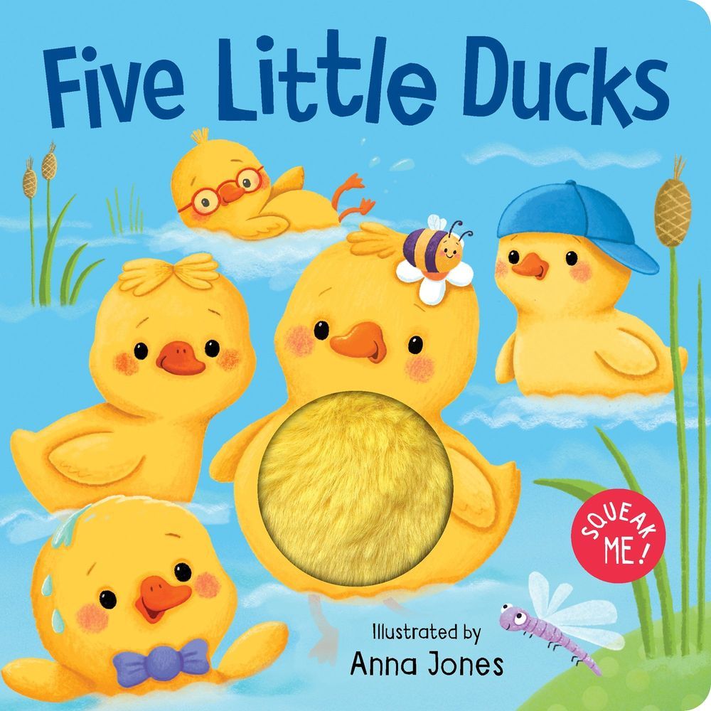 Five Little Ducks Squeaky Plush Board Book