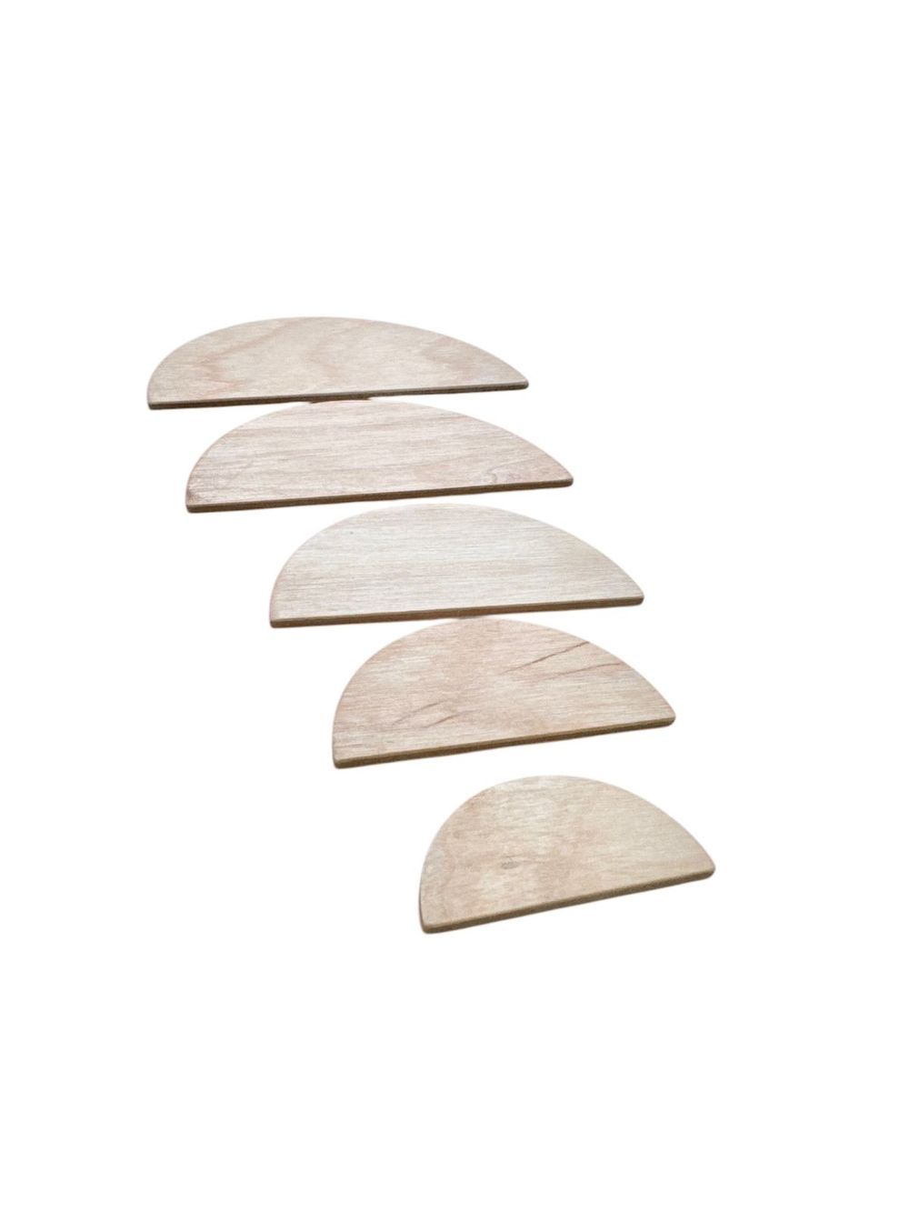 Edu Fun - Wooden Grading Semicircles - 5 Pcs - Small