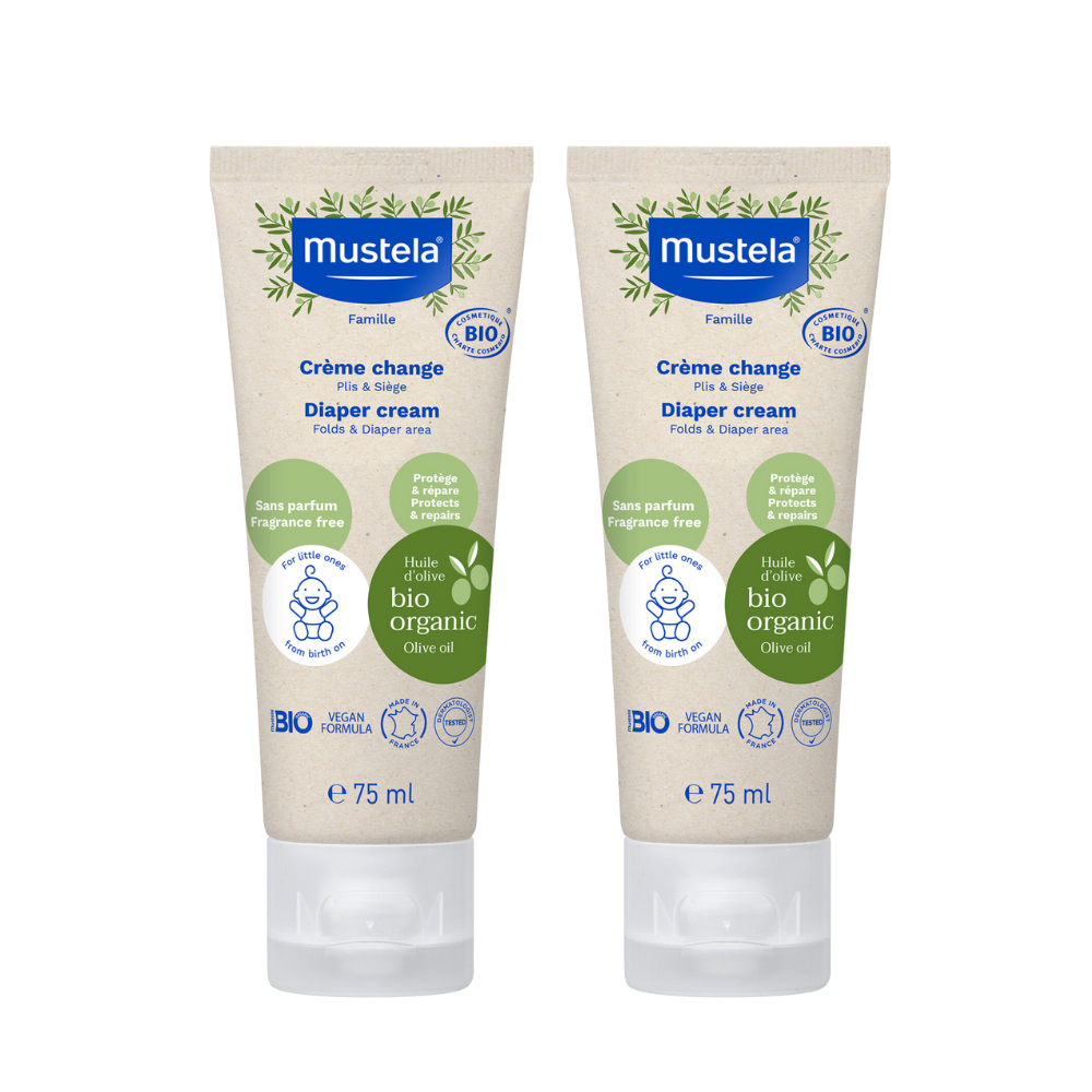 Mustela - Bio Organic Diaper Cream Twin Pack