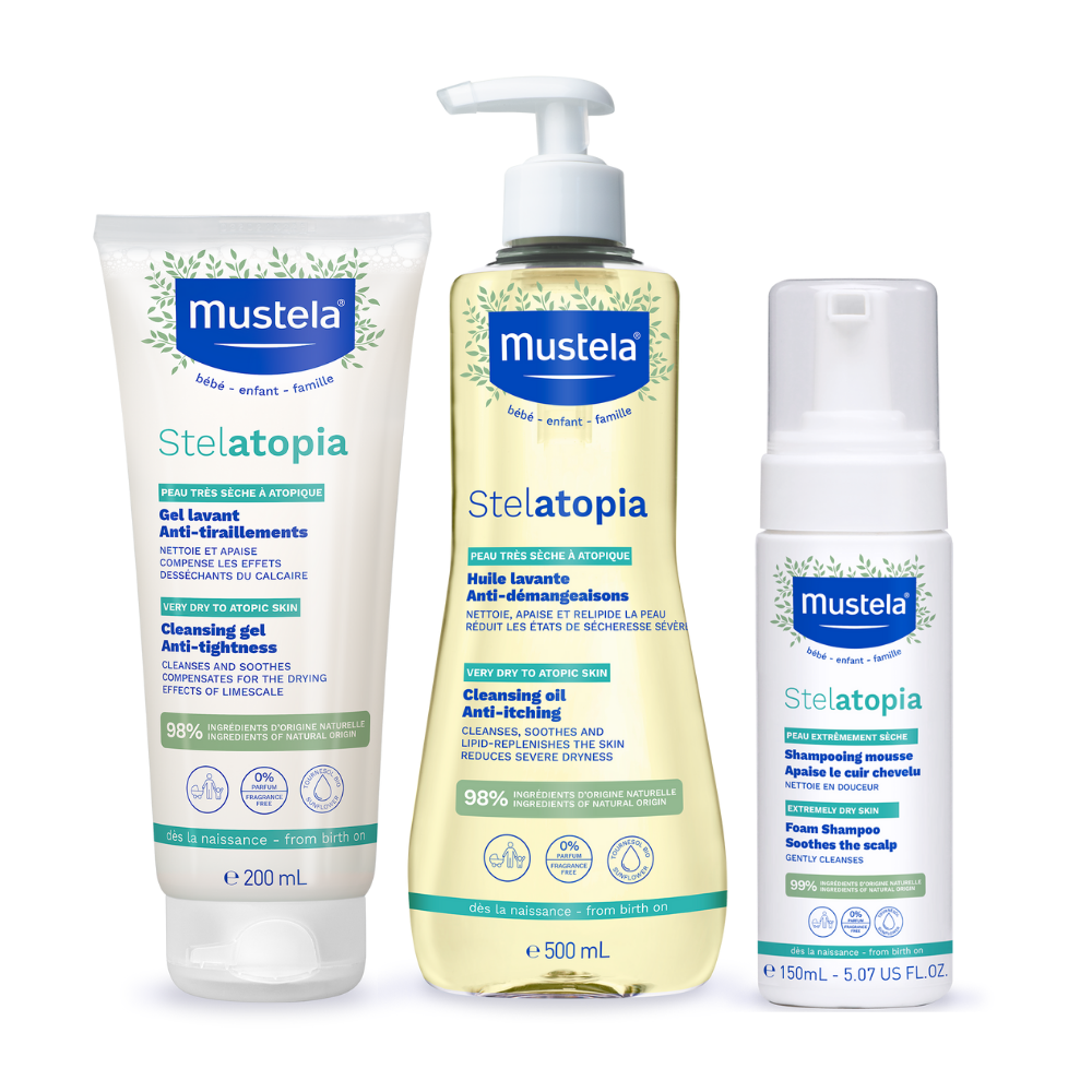 Mustela - Bath Time Routine For Atopic Skin