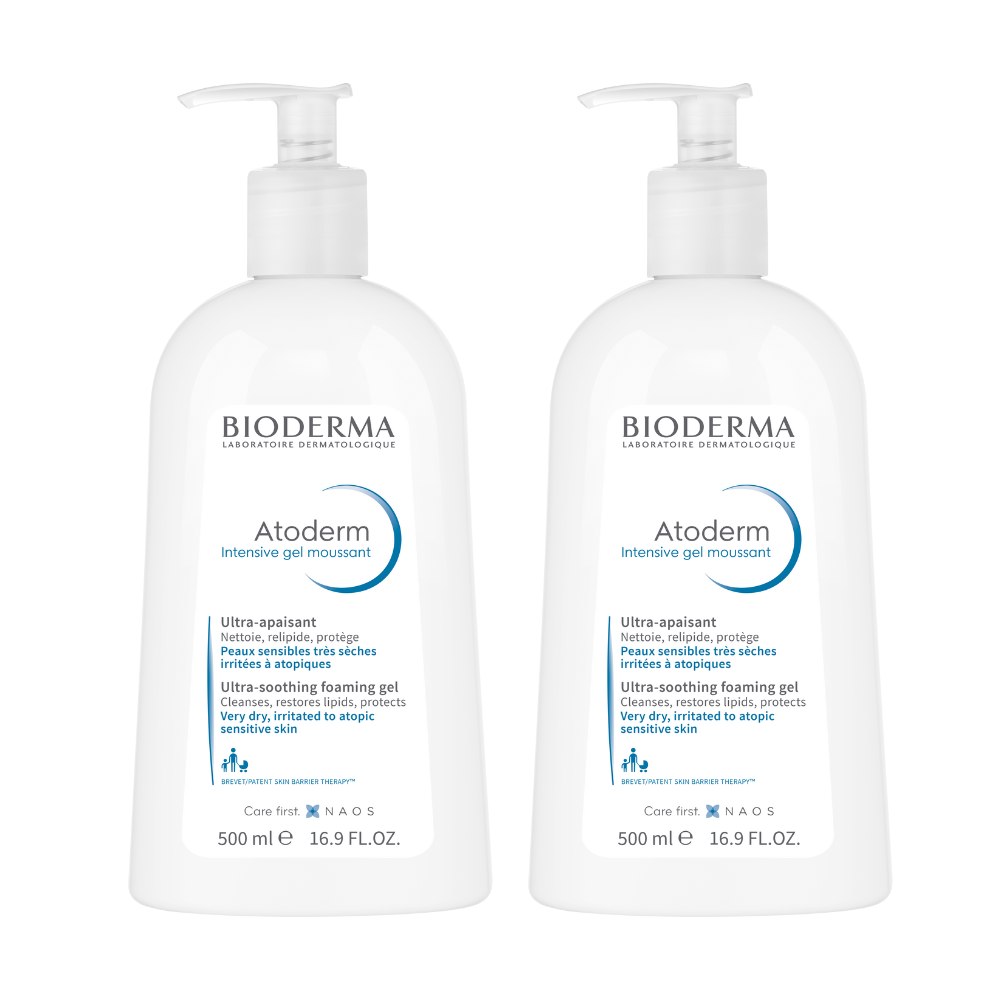 Bioderma - Atoderm Intensive Gel Moussant 500ml Duo - Pack of 2