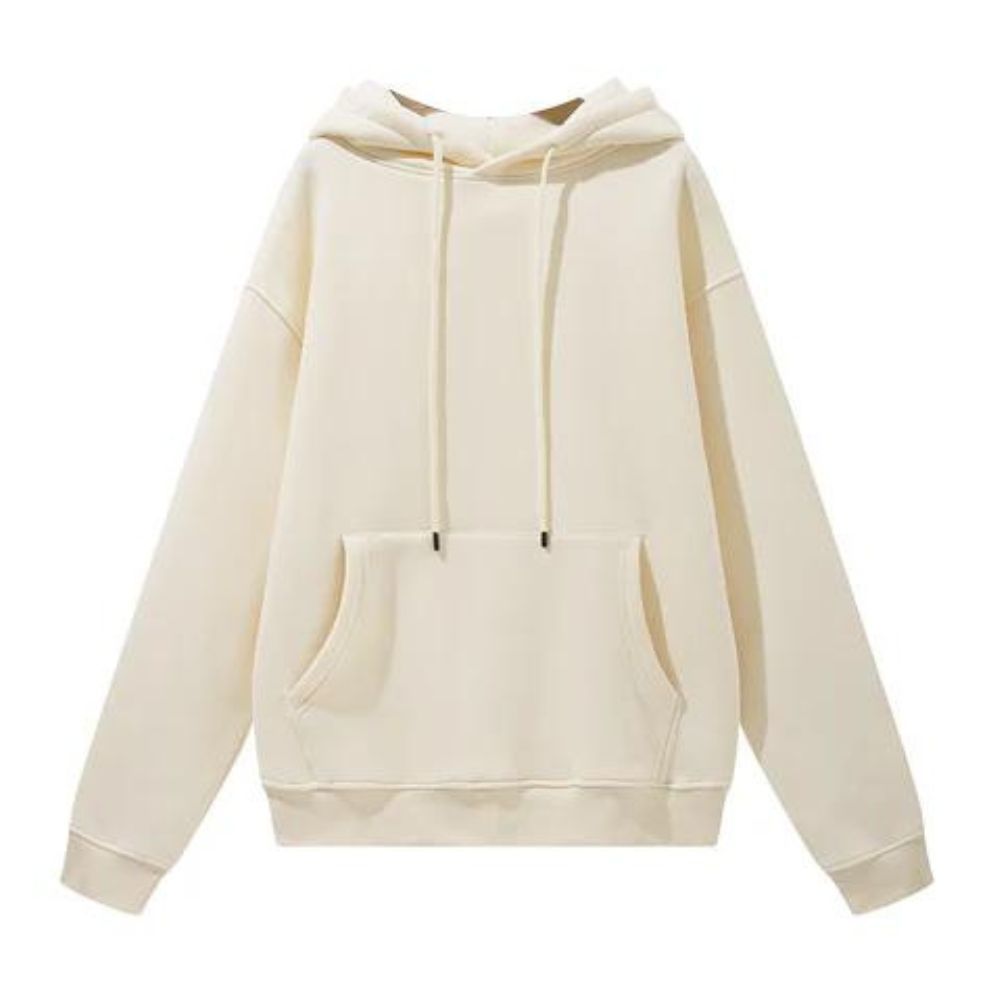 Mei Stylish - Women's Long Sleeve Pullover Hoodie - White