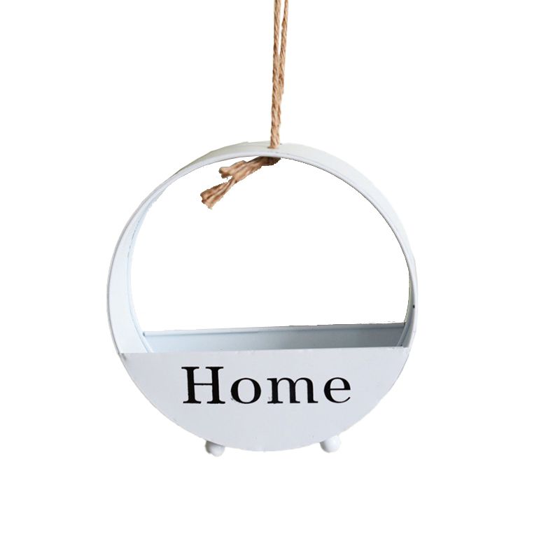 Mei Stylish - Home Round Wall Hanging Decoration - White - 20x6cm