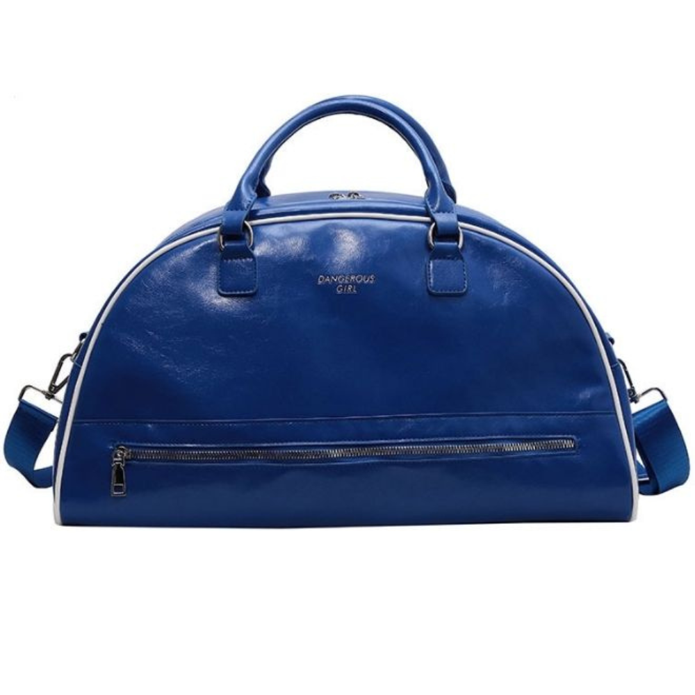 Mei Stylish - Gym Duffle Bag With Shoulder Strap - Blue