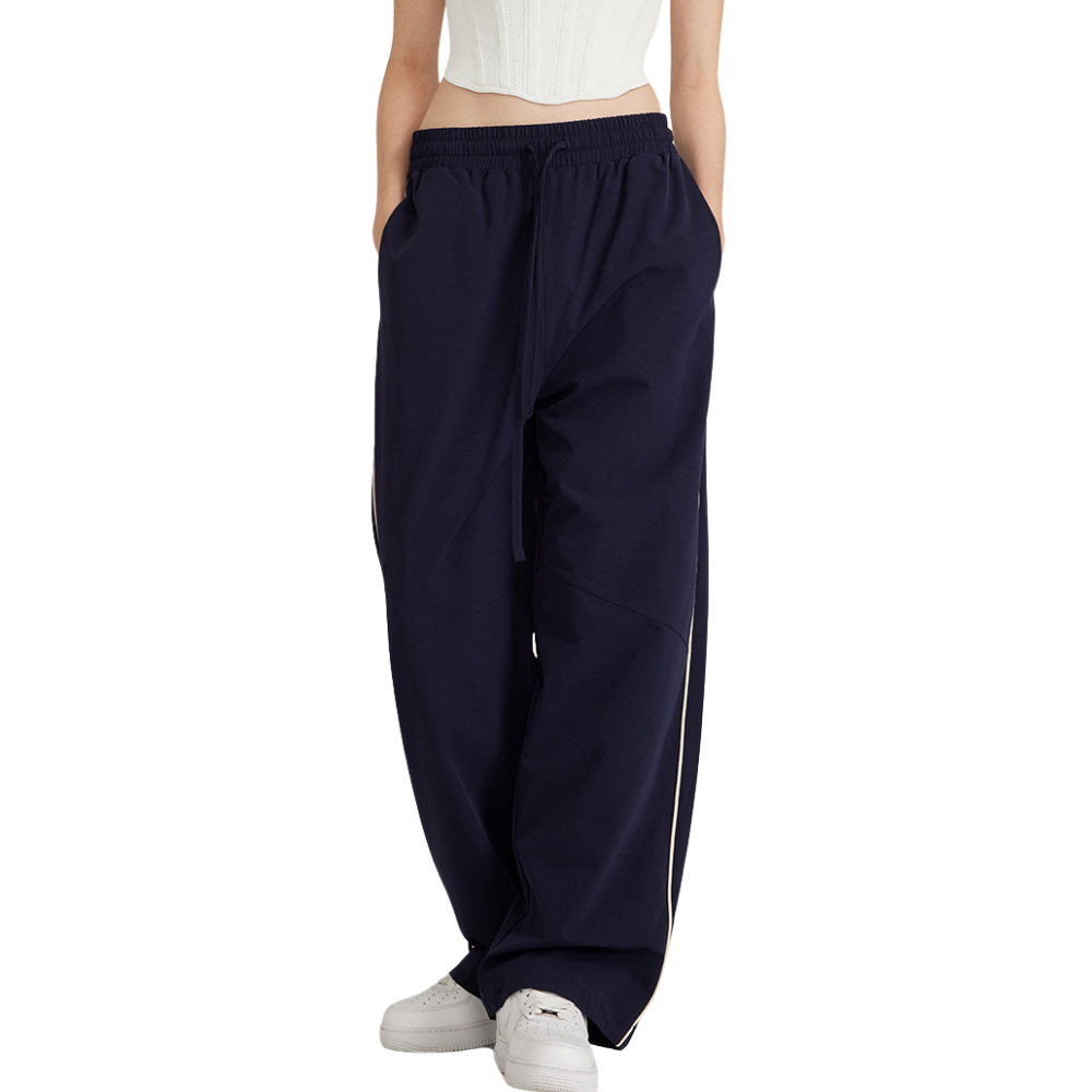 Mei Stylish - Women's Baggy Long Track Pant - Blue