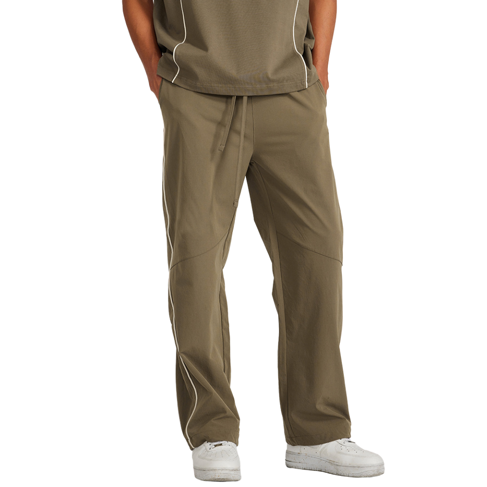 Mei Stylish - Women's Baggy Long Track Pant - Beige