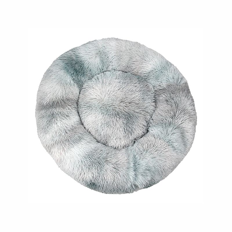 Mei Stylish - Round Cat & Dog Pet Bed Comfortable Plush - Light Grey