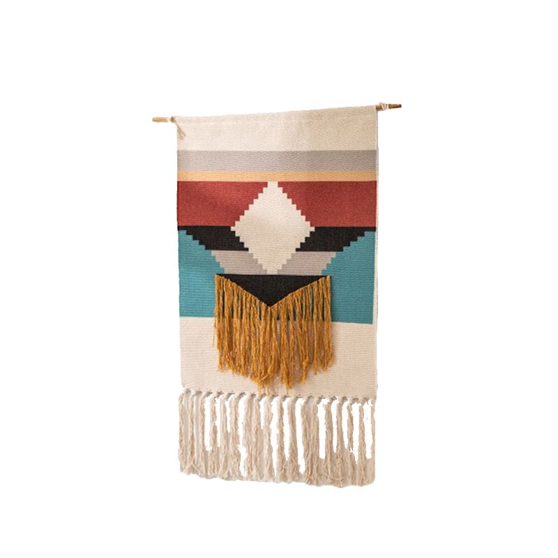 Mei Stylish - Hanging Bohemian Tapestry With 20 cm Tassel - 70x50 cm