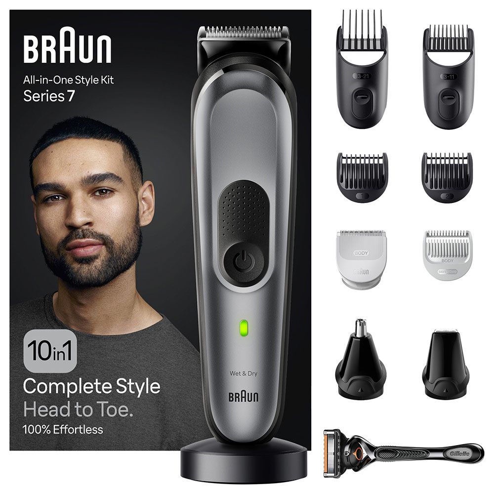 Braun - Series 7 10-in-1 Style Kit - Grey