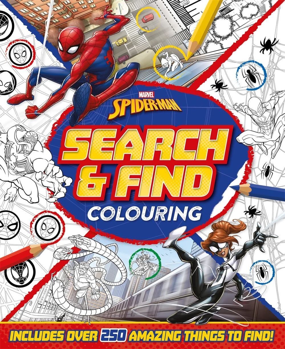 Igloo Books - Marvel Spiderman Search And Find Colouring Book