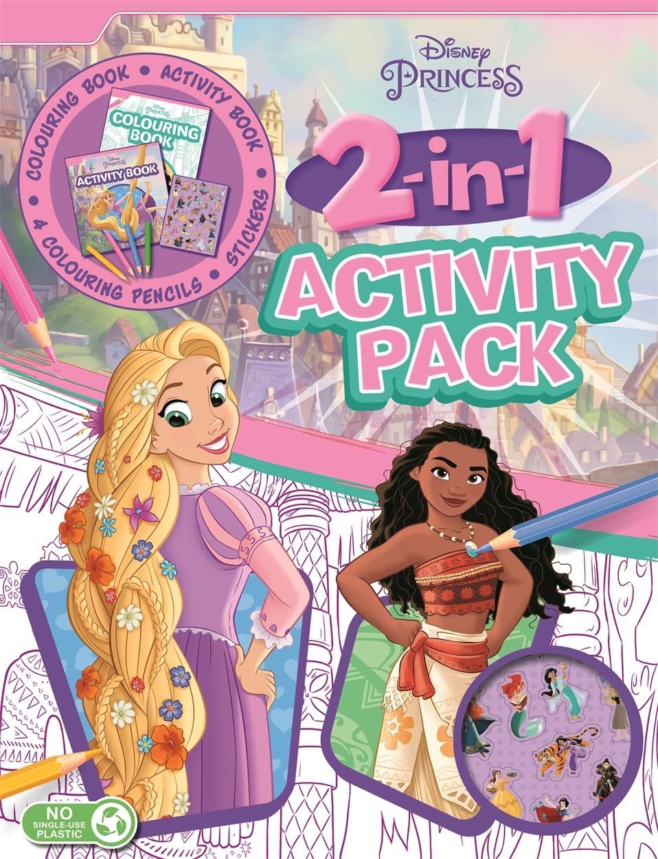 Igloo Books - Disney Princess 2-In-1 Activity Pack