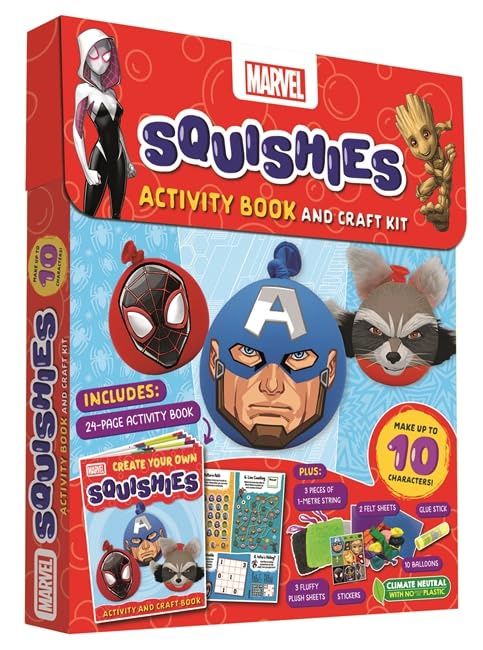 Igloo Books - Marvel Squishies Activity Book And Craft Kit