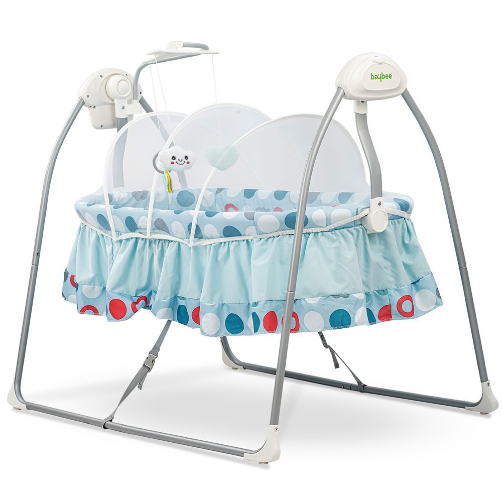 Baybee - Baby Wanda Electric Swing Cradle - Blue