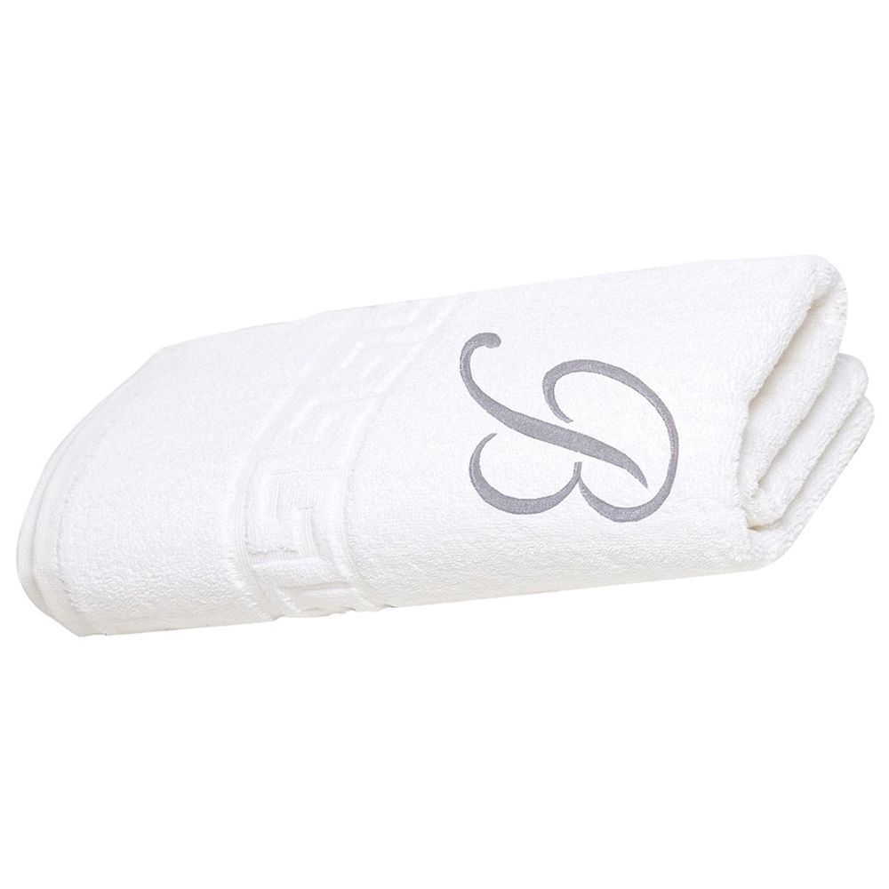 Byft - Magnolia Premium Bath Towel - B Letter Embroidery