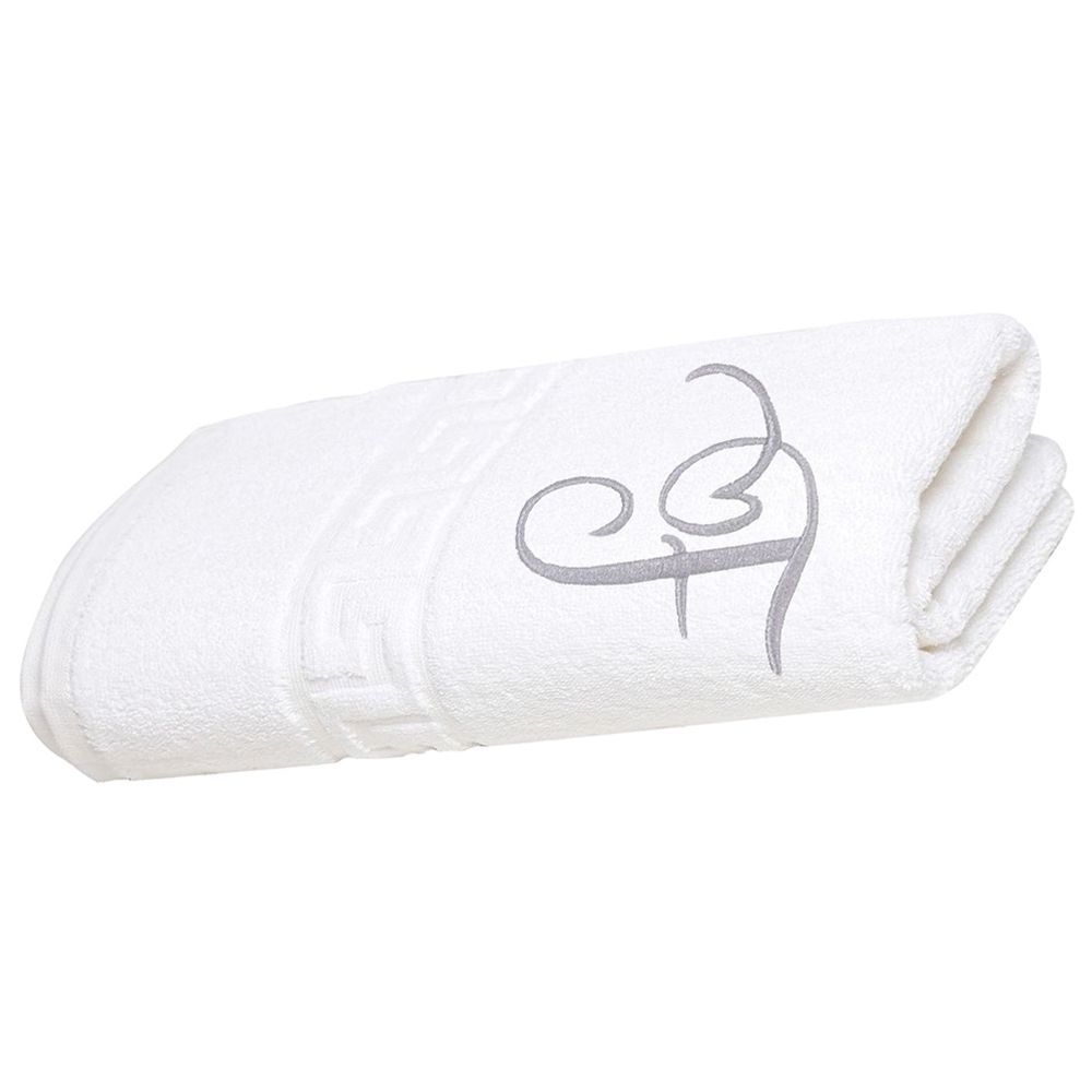 Byft - Magnolia Premium Bath Towel - F Letter Embroidery