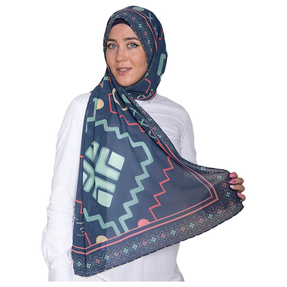 Luxy Hijab - Artistic Touch Georgette Fabric Hijab