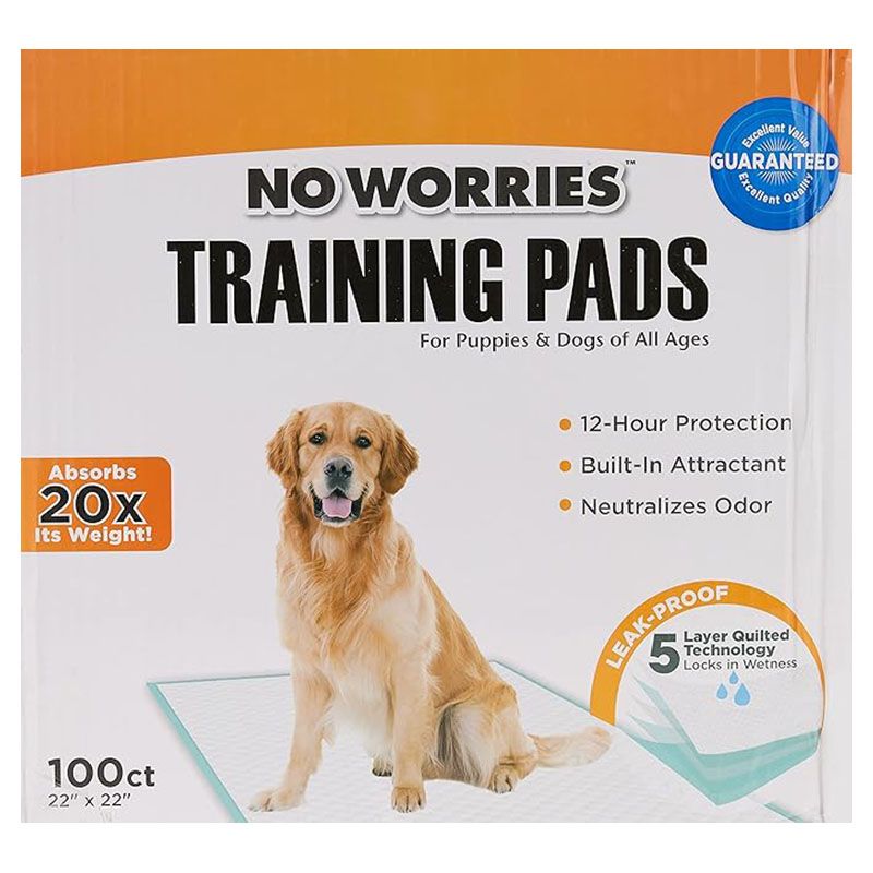 Four Paws - No Worries Training Pads For Puppies & Dogs - 100pcs