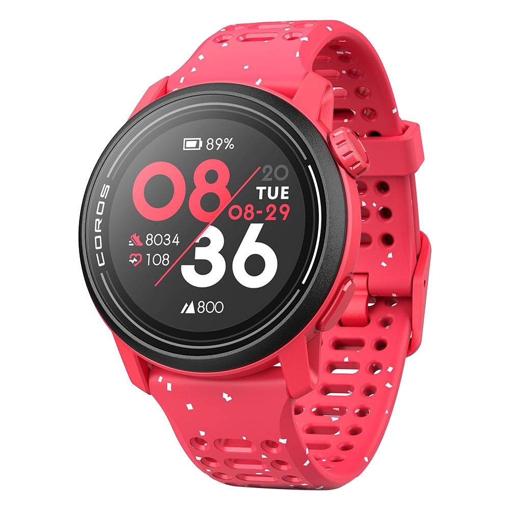 Coros - Pace 3 GPS Sport Watch w/ Silicone Band - Red