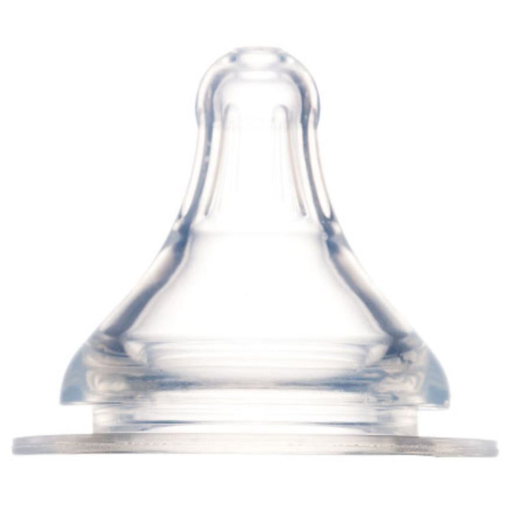 Farlin - Silky Wide Neck Nipple - Small - Clear