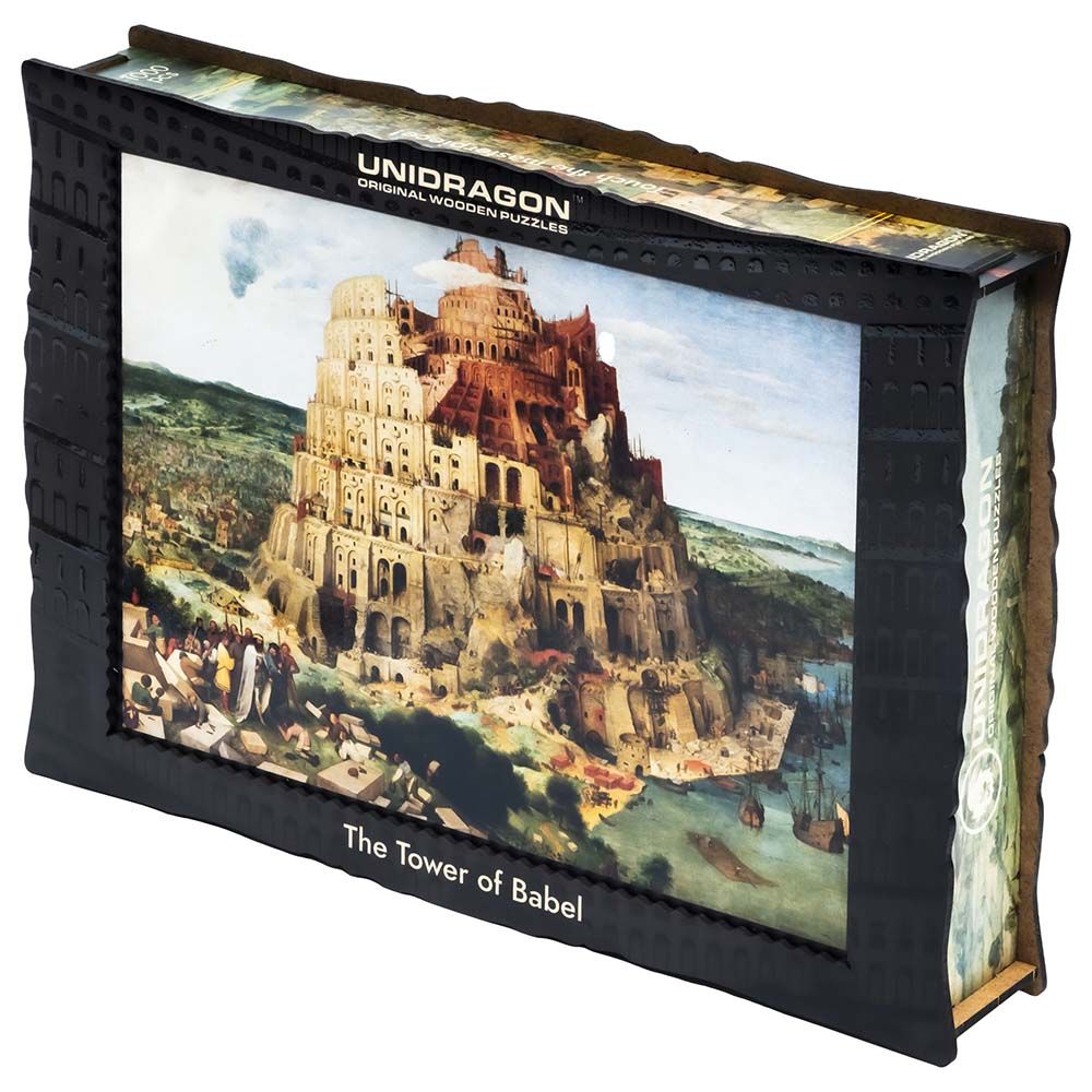 Unidragon - Figured Wooden Puzzle Kit - Art Collection The Towel Of Babel - 1000pcs