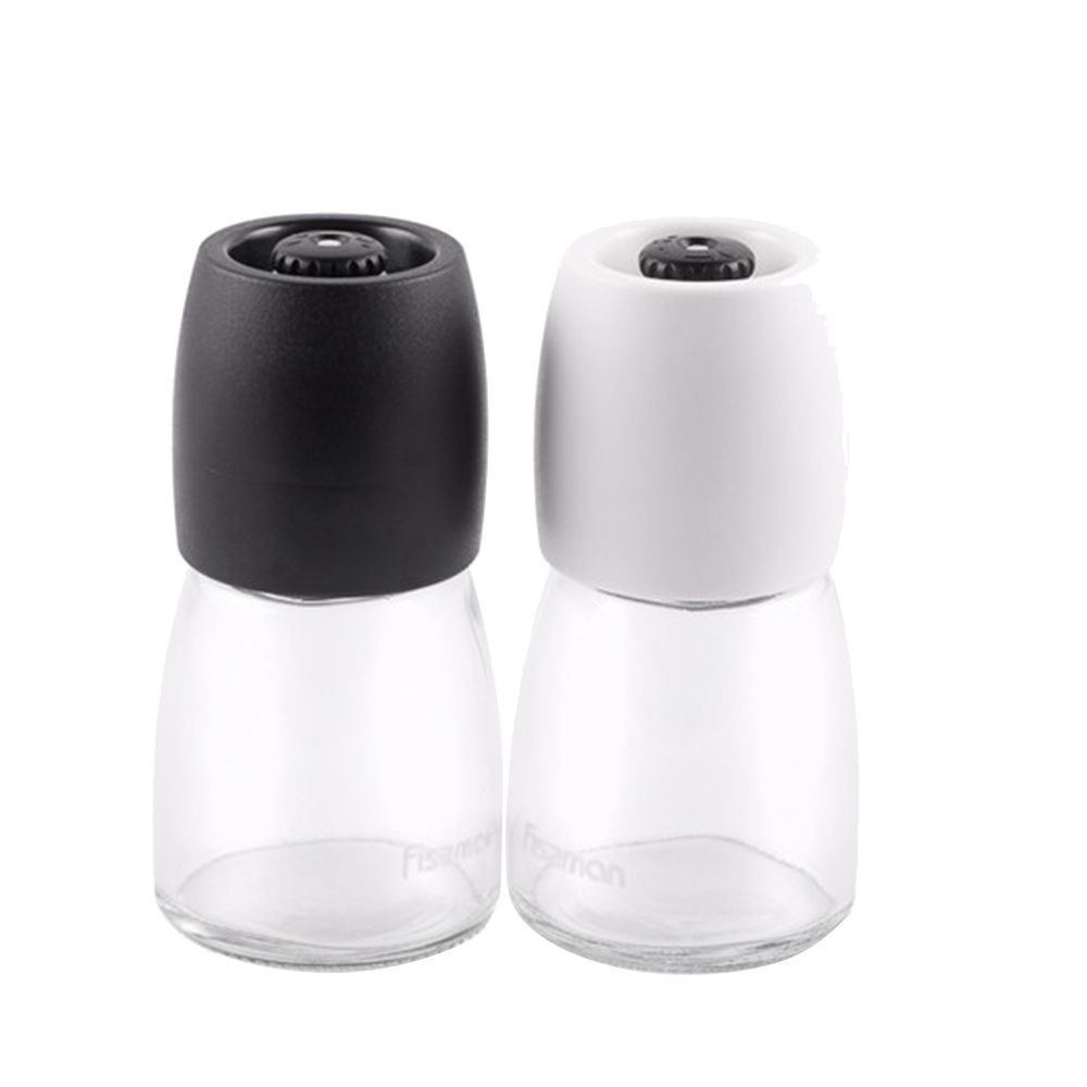 Fissman - Glass Salt & Pepper Shaker - Clear - 130 ml - 2pcs