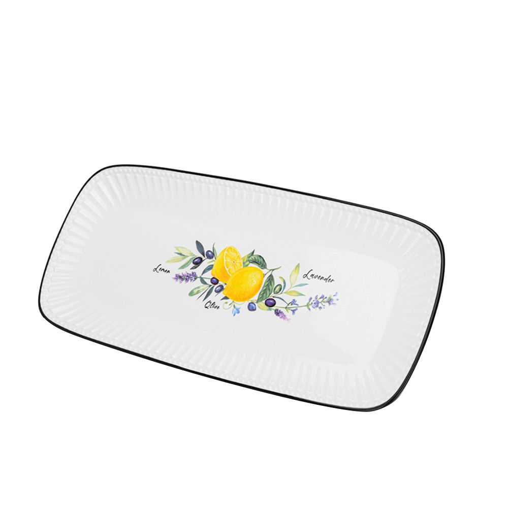 Fissman - Lemon Provence Series Rectangular Plate - 36x16 cm