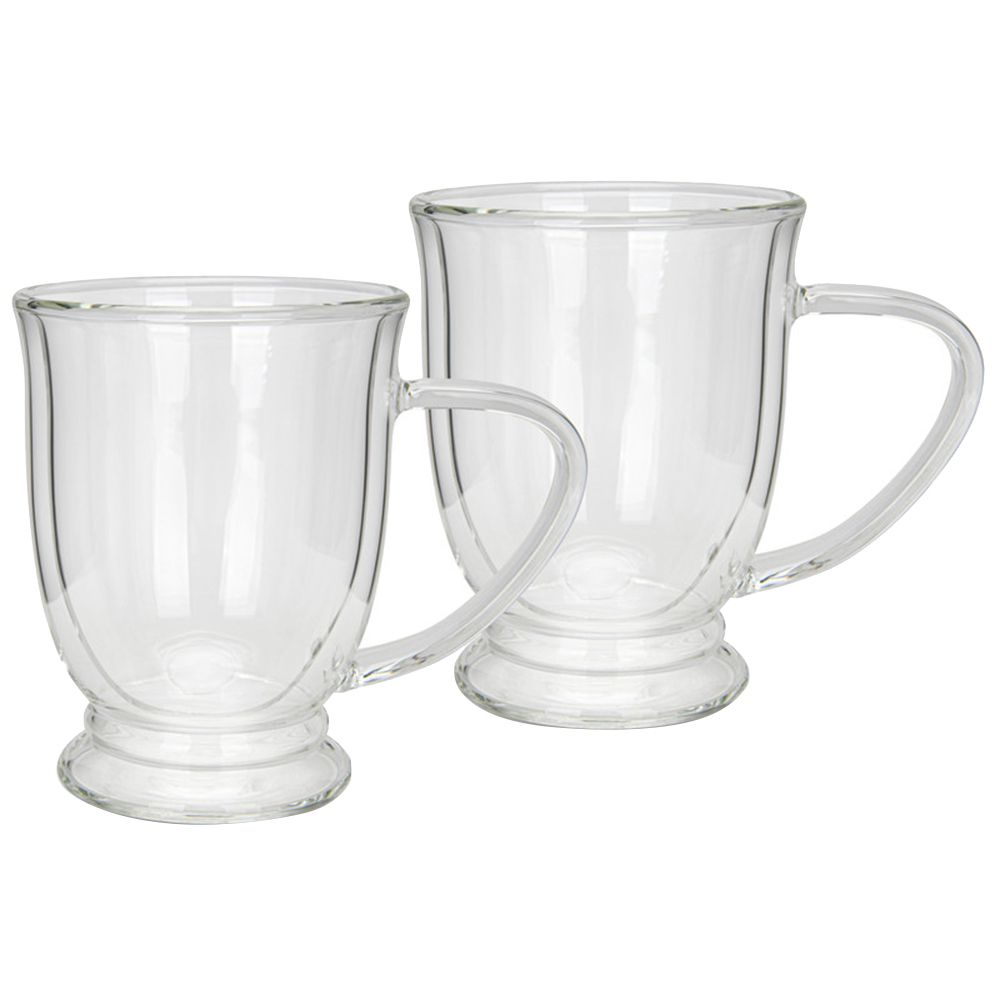 Fissman - Double Wall Borosilicate Glass Mug - 270 ml - 2pcs