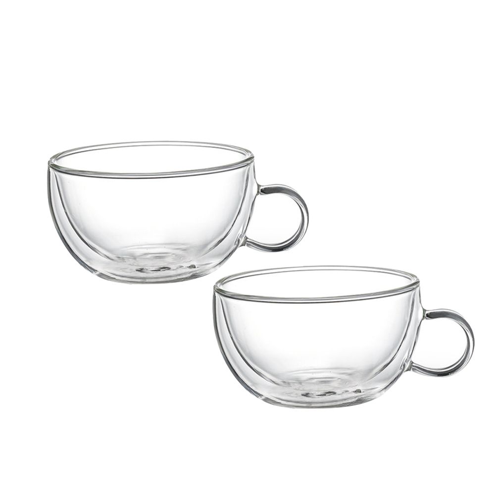 Fissman - Double Wall Borosilicate Glass Cup - 330 ml - 2pcs