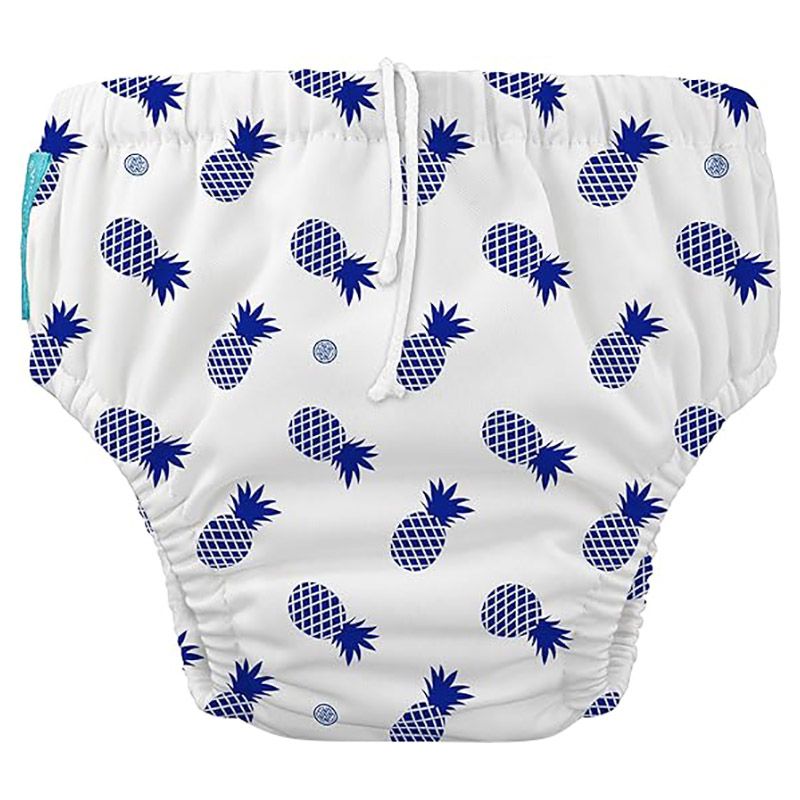 Charlie Banana - Reusable Swim Diaper - Blue Pineapple - Size S - 4.5-6.5kg