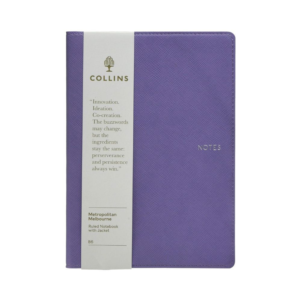 Collins - Metropolitan Melbourne B6 Ruled Notebook - Lilac