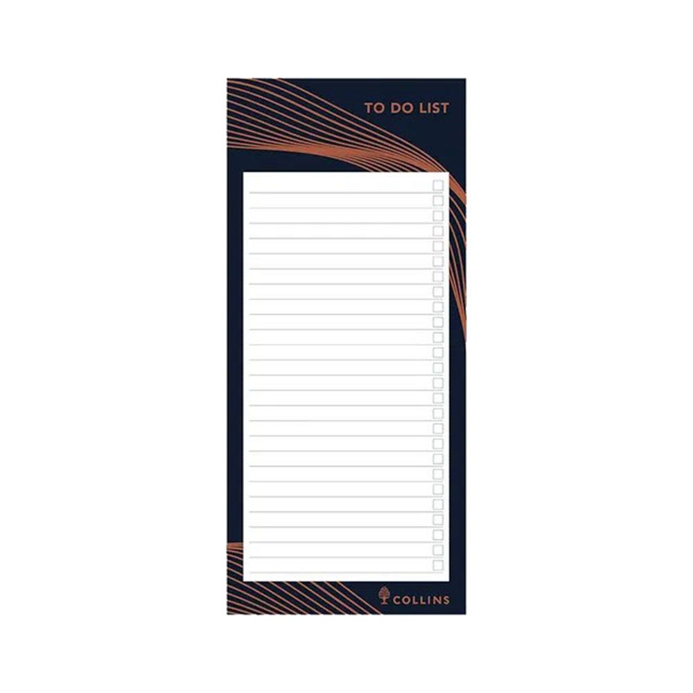 Collins - Vanguard To Do List Notepad With Magnetic Strip - Black