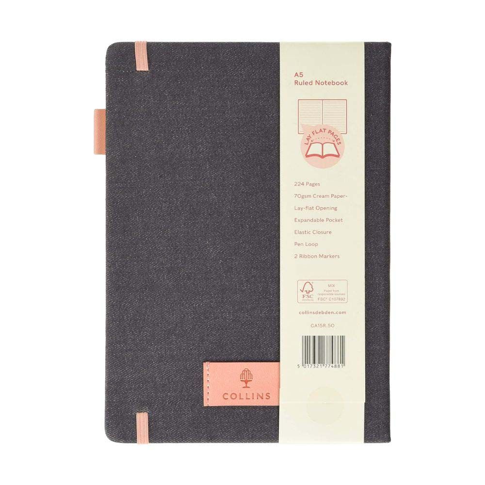 Collins - Gaia A5 Ruled Notebook - Pink