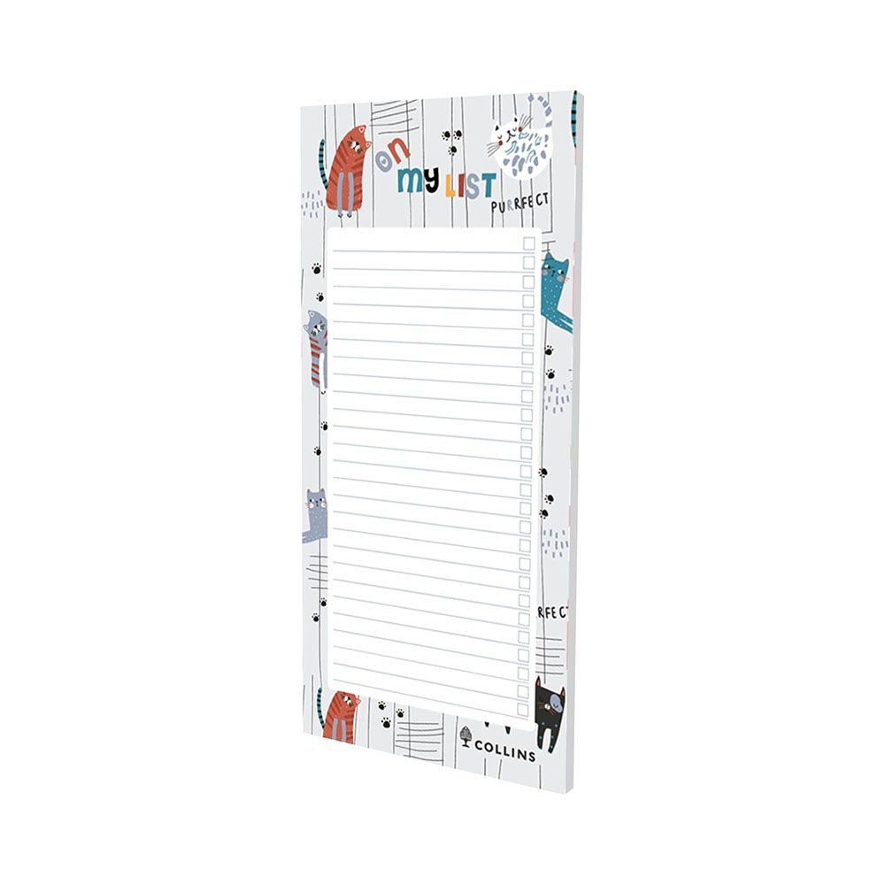 Collins - Maru Cat To Do List Notepad With Magnetic Strip