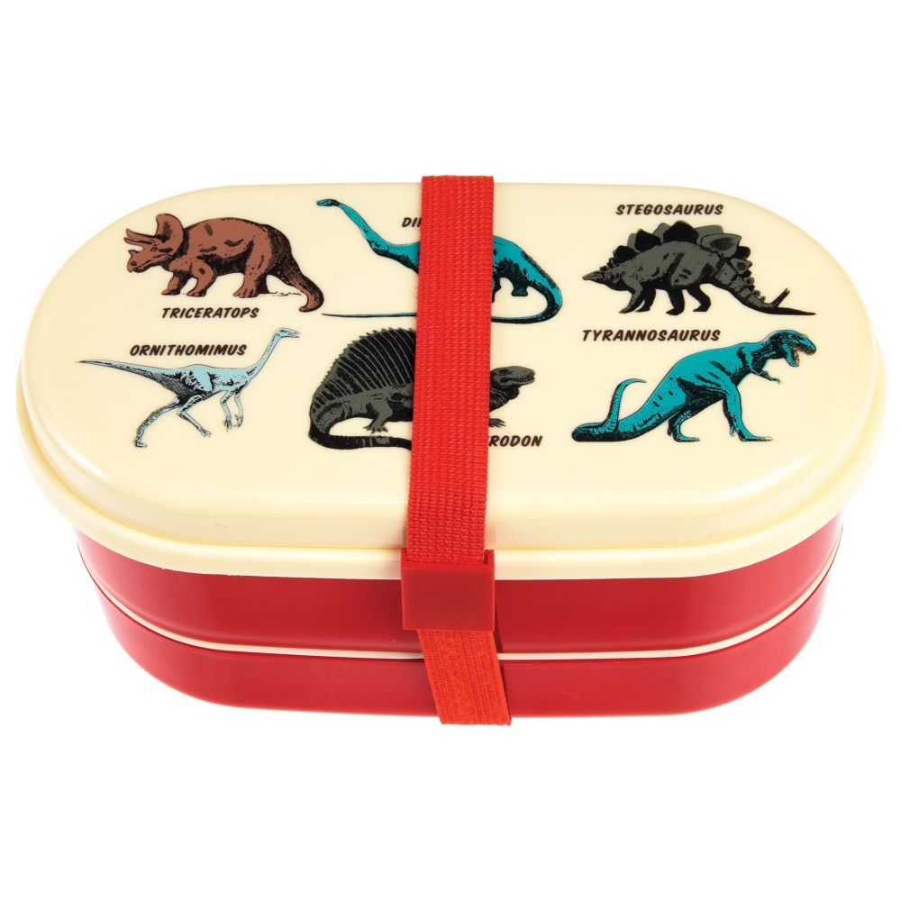 Rex London - Children's 2 Compartment Bento Box - Prehistoric Land