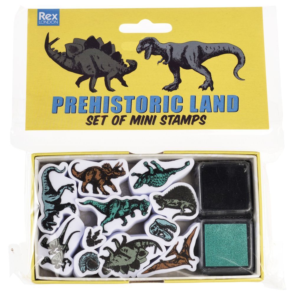 Rex London - Set Of Mini Stamps - Prehistoric Land - 11pcs