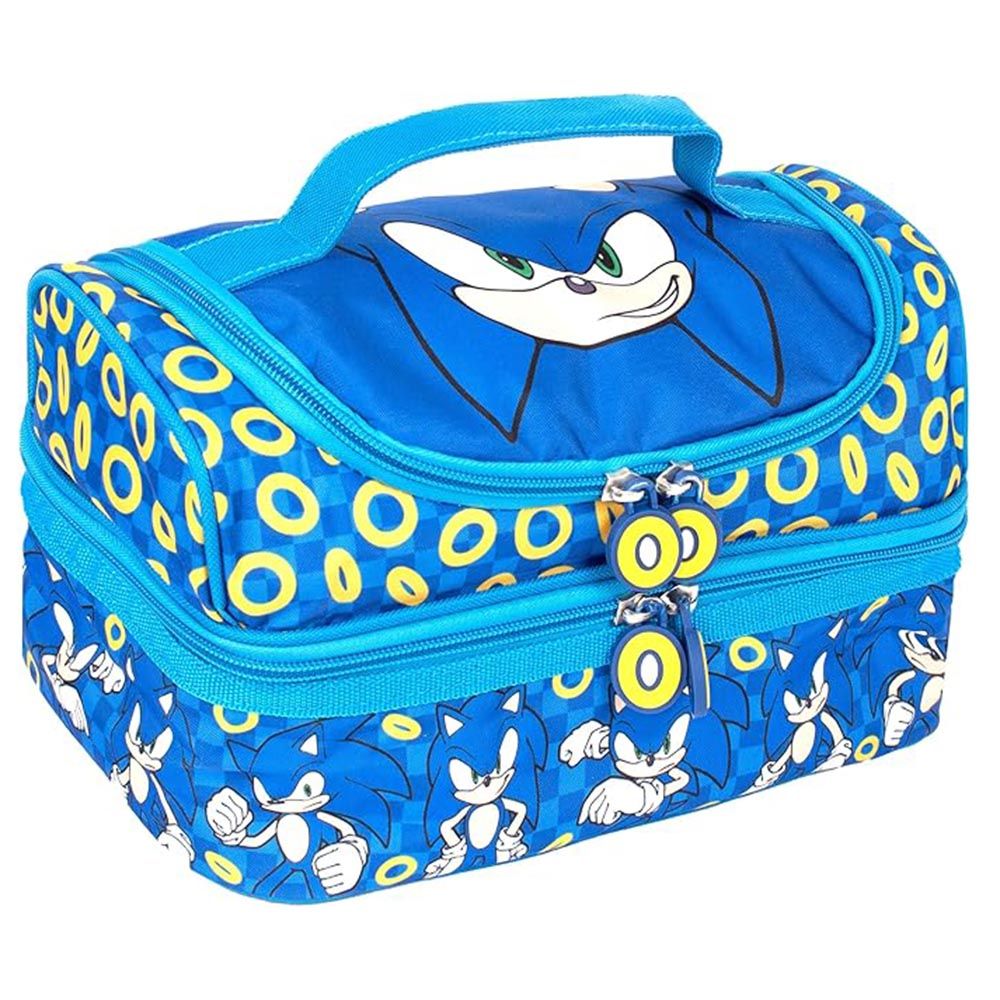 Fringoo - Personalized Double Decker Lunch Bag - Sonic the Hedgehog